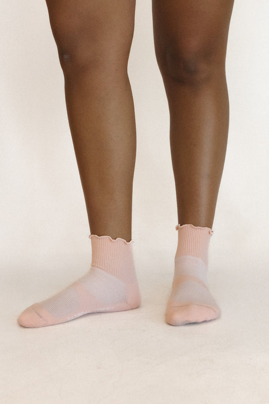 Saturday Ruffle in Peach